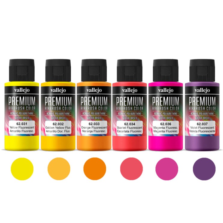 Набор из 6 красок "Premium" №031, 032, 033, 036, 037) по 60мл