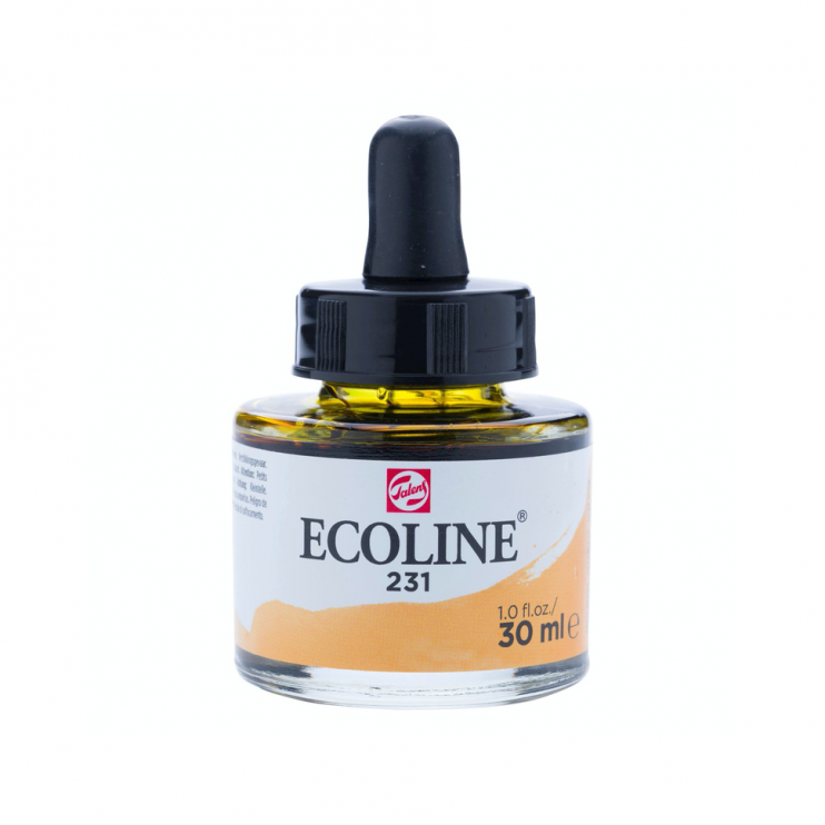Акварель жидкая "Ecoline" №231 Охра золотая, 30 мл