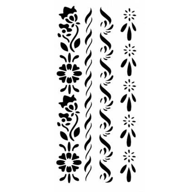 Трафарет 10х25см, MU47 бордюры