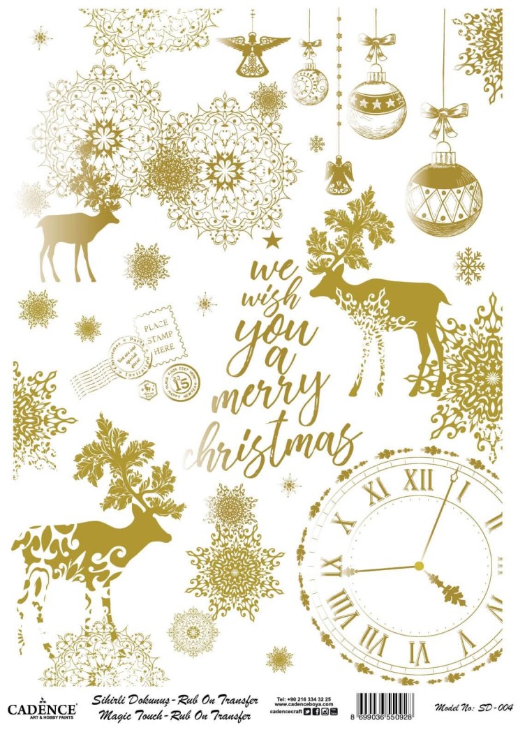 Трансфер натирка GOLD SD-004 30х42см, шт