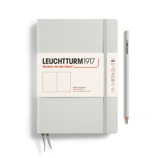 Блокнот без линовки Leuchtturm1917 "Natural Colors" A5, 126л, 80гр/м², твердая обложка, Серый светлый