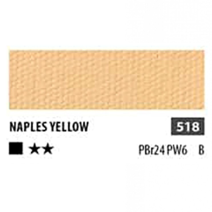 Краска акриловая ShinHan "Professional" №518 Желтый неаполитанский, туба 50мл