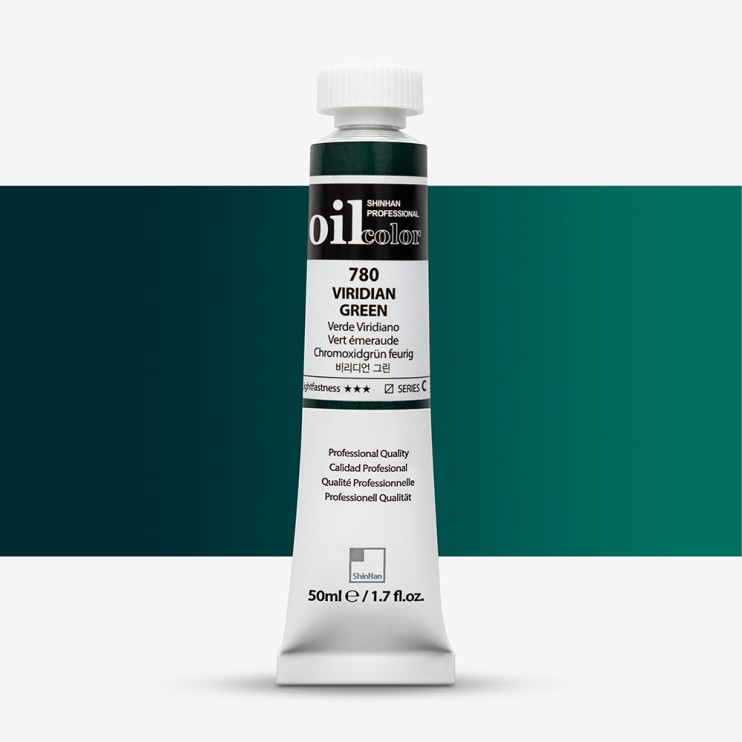 Краска масляная ShinHan "Professional" №780 Виридиан, туба 50мл