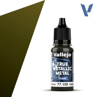 Краска акрил Vallejo "True Metallic Metal" 77.159 Aged Metal, 18мл (серия Shade)