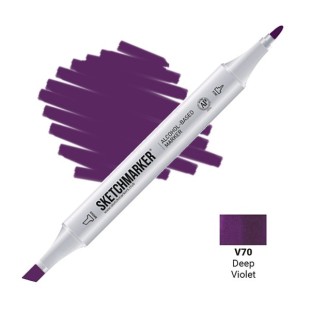Маркер двусторонний Sketchmarker "Classic" V70 Глубокий фиолетовый