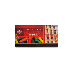 Набор сухой мягкой пастели Koh-i-noor "Toison d'or Half" 24 цвета в картонной упаковке