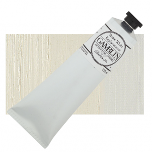 Масляная краска Gamblin "Artist" Flake White Replacement (Белила свинцовые), туба 150мл