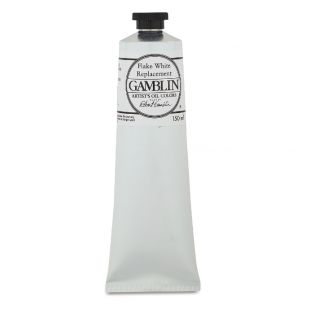Масляная краска Gamblin "Artist" Flake White Replacement (Белила свинцовые), туба 150мл