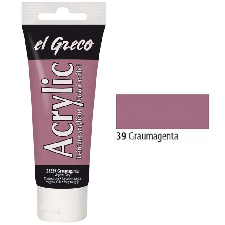 Акрил глянцевый Kreul "El Greco" №39 Серый пурпурный, 75мл