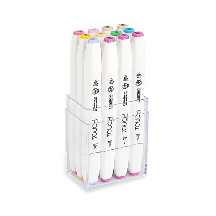 Набор Touch Twin Brush "Pastel" 12 маркеров (пастельные оттенки)