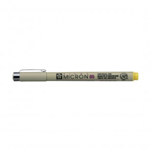 Ручка капиллярная Sakura "Pigma Micron" 05 Желтый