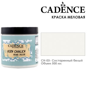 Краска меловая акриловая Cadence "Very Chalky" 500 мл №CH-03 состаренный белый