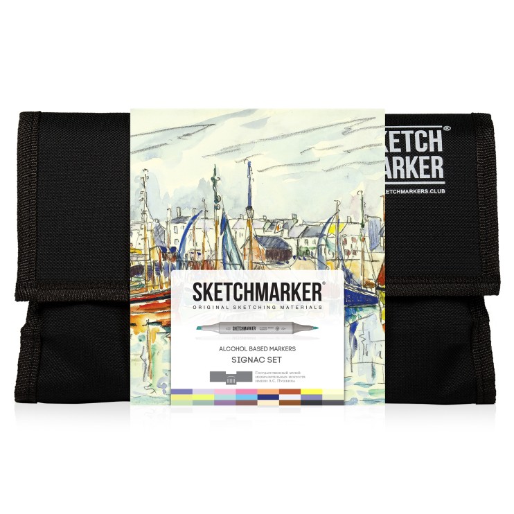 Набор маркеров Sketchmarker "Синьяк" 24 штуки