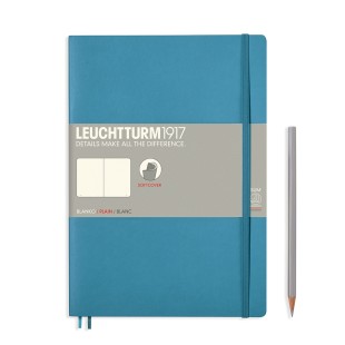 Блокнот без линовки Leuchtturm1917 "Composition" B5, 61л, 80гр/м², мягкая обложка,Синий Нордический (355299)