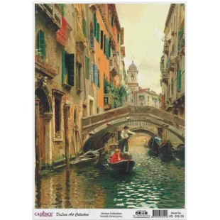 Рисовая декупажная карта Cadence "Venice" 30х42см, VC010