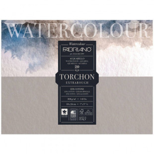 Склейка для акварели Fabriano "Watercolour" 18x24см, 20л, 300г/м.кв (Torchon)
