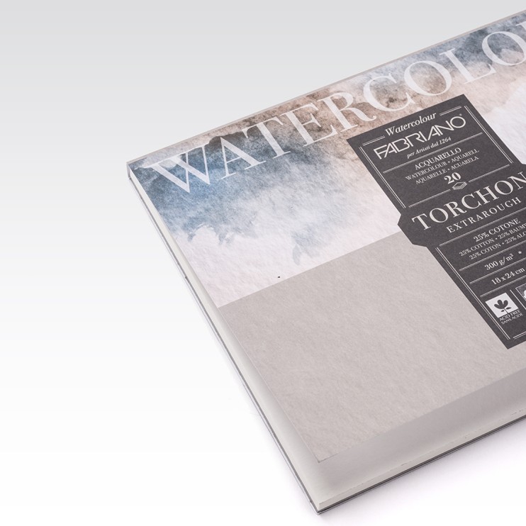 Склейка для акварели Fabriano "Watercolour" 18x24см, 20л, 300гр/м² (Torchon) (19100275)
