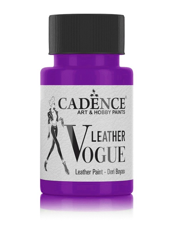 Краска для кожи Leather Vogue LV07 фиолетовая, 50мл