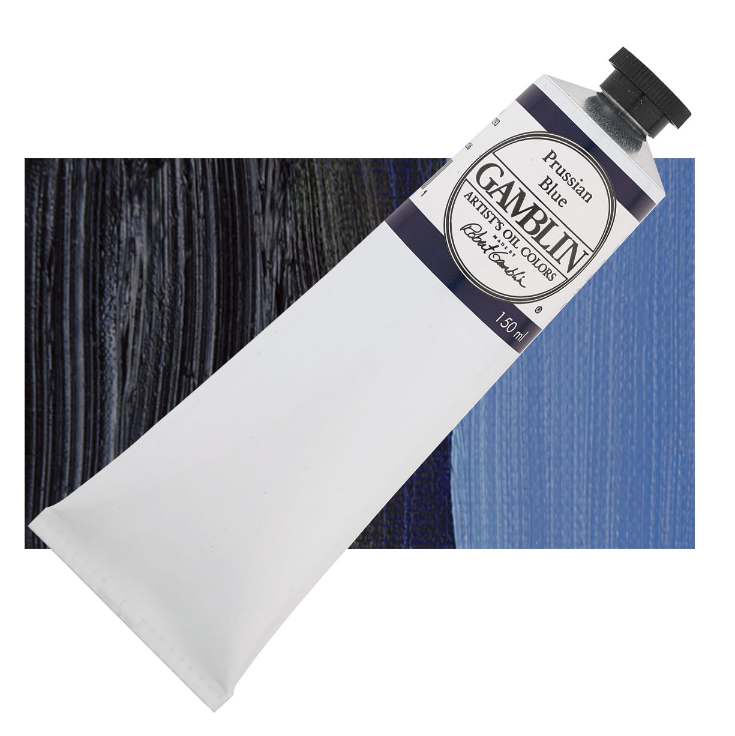 Масляная краска Gamblin "Artist" Prussian Blue (берлинская лазурь), туба 150 мл