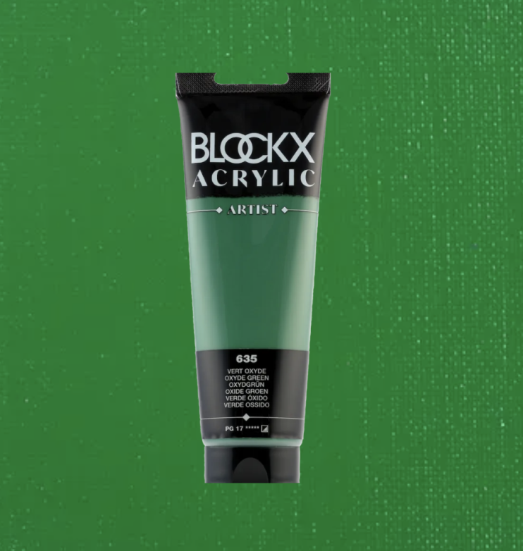 Акрил Blockx Artist №635 Oxyde green/ Окись зеленая, 250мл