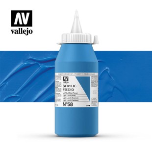 Акриловая краска Vallejo "Studio" #58 Lapis Lazuli (Ляпис лазурный), 1л