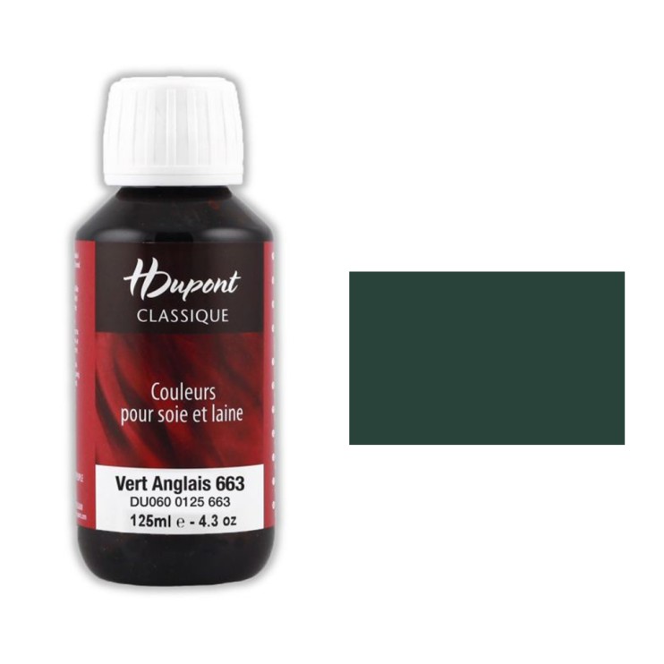 Краситель по шелку HDupont "Classique" 125 мл, №663 Английский зеленый