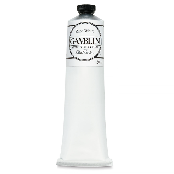 Масляная краска Gamblin "Artist" Zinc White (белила цинковые), туба 150мл