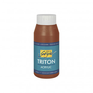 Краска акриловая Solo Goya "Triton" №12 Коричневый темный оксид, 750мл.