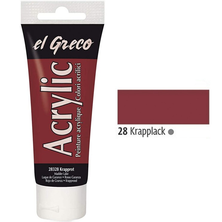 Акрил глянцевый Kreul "El Greco" №28 Краплак прозрачный, 75мл