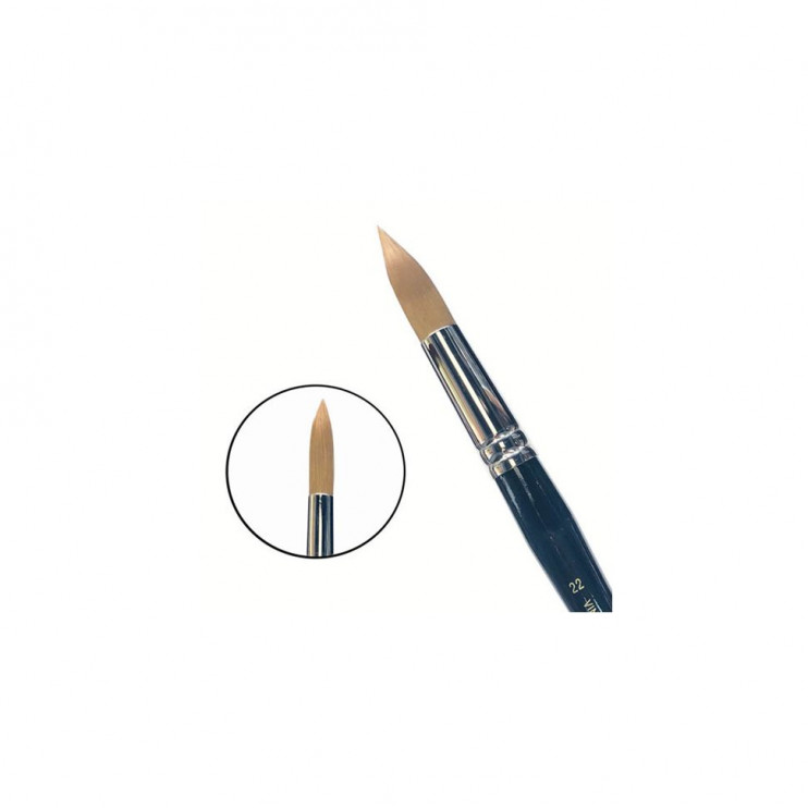 Кисть для рисования синтетика круглая Angelo "976" №22 на длинной ручке