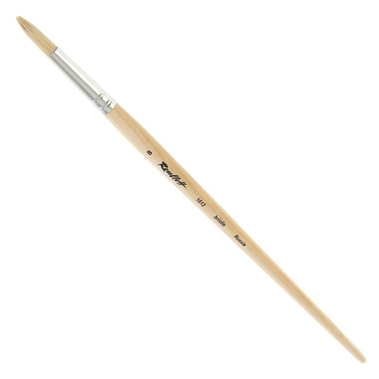 Щетина круглая "1612" №8 длинная ручка