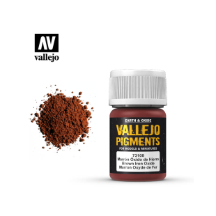 Пигмент художественный "Vallejo Pigment" 73.108 Brown Iron Oxide