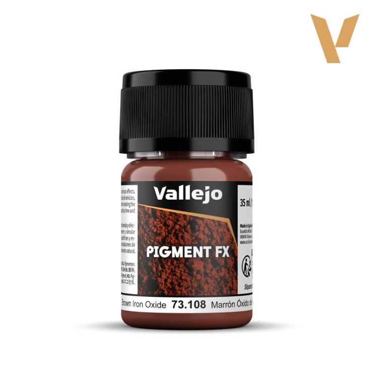 Пигмент Vallejo "Pigment FX" 73.108 Brown Iron Oxide, 35мл