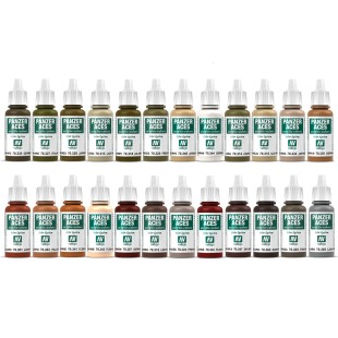 24 краски акриловые "Panzer Aces" №8 Combination