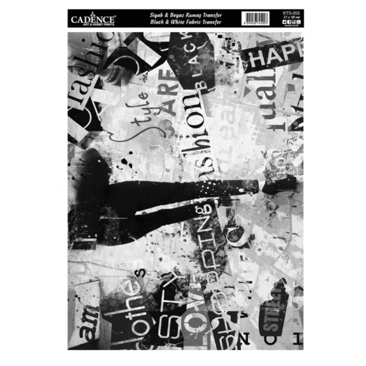 Трансфер по ткани 21х30см, KTS002 Style