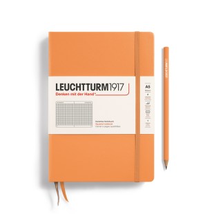 Блокнот в клетку Leuchtturm1917 "Hardcover" A5, 251стр., 80г/м2, цвет: Абрикос (369782)