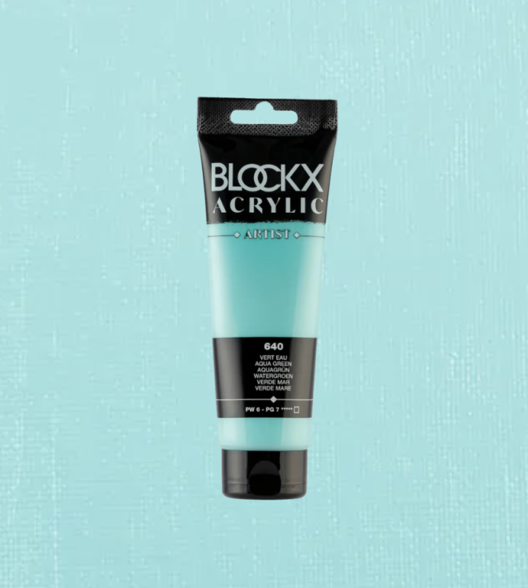 Акрил Blockx Artist №640 Aqua green/ Вода зеленая, 250мл