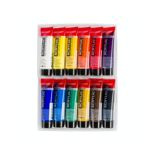 Набор акриловых красок Amsterdam "General selection" 12 туб по 20мл