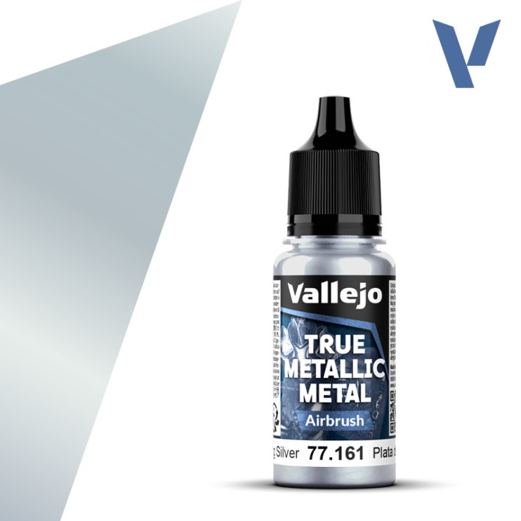 Краска для аэрографа Vallejo "True Metallic Metal" 77.161 Sterling Silver, 18мл