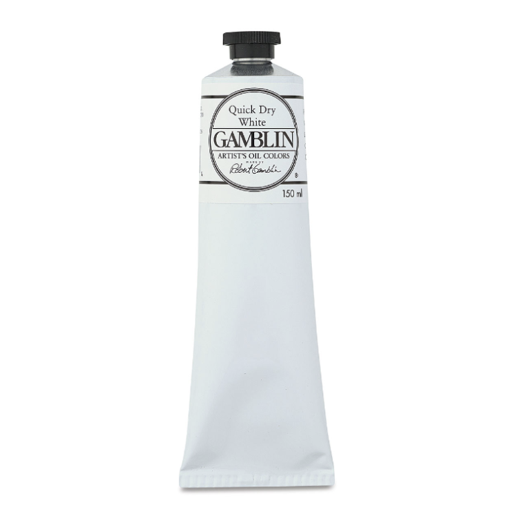 Масляная краска Gamblin "Artist" Quick Dry White (Белила быстросохнущие), туба 150мл