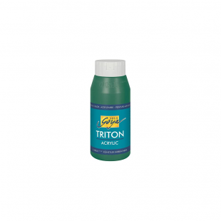 Краска акриловая Solo Goya "Triton" №13 Зеленый темный, 750мл.