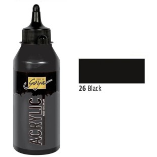 Краска акриловая Solo Goya "Acryl" №26 Черный, 250мл