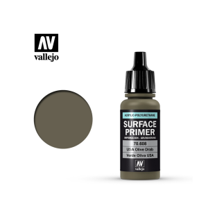 Акрилово-полиуретановый грунт Vallejo "Surface primer" USA Olive Drab
