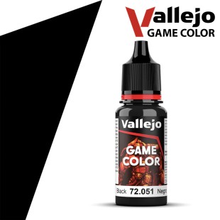 Краска акриловая для моделизма Vallejo "Game Color" 72.051 Black