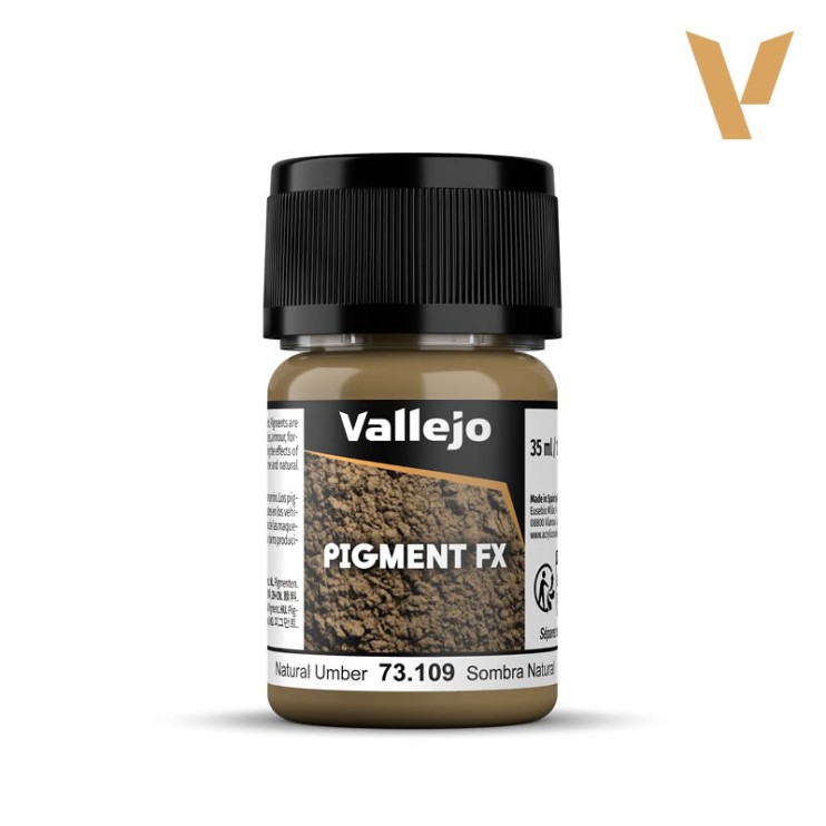 Пигмент Vallejo "Pigment FX" 73.109 Natural Umber, 35мл