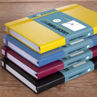 Скетчбук Leuchtturm1917 "Medium" A5, 56л,150гр/м²,твердая обложка,Лимонный (362364)