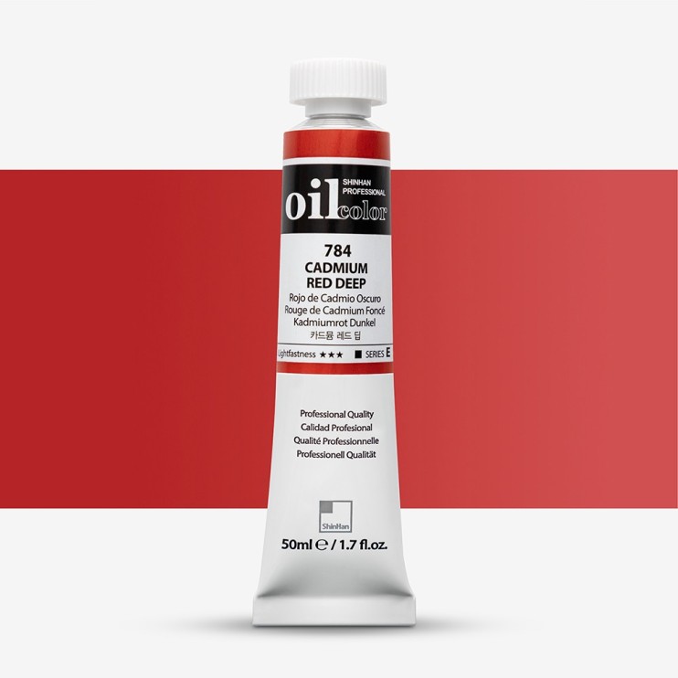 Краска масляная ShinHan "Professional" №784 Кадмий красный насыщенный, туба 50мл