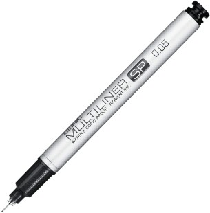 Капиллярная ручка Copic "Multiliner SP" размер 0.05, черный