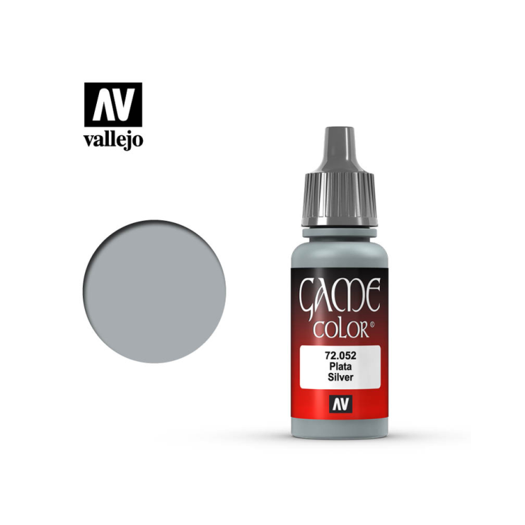 Краска акриловая для моделизма Vallejo "Game Color" 72.052 Silver