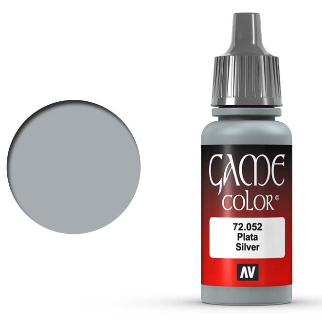 Краска акриловая для моделизма Vallejo "Game Color" 72.052 Silver